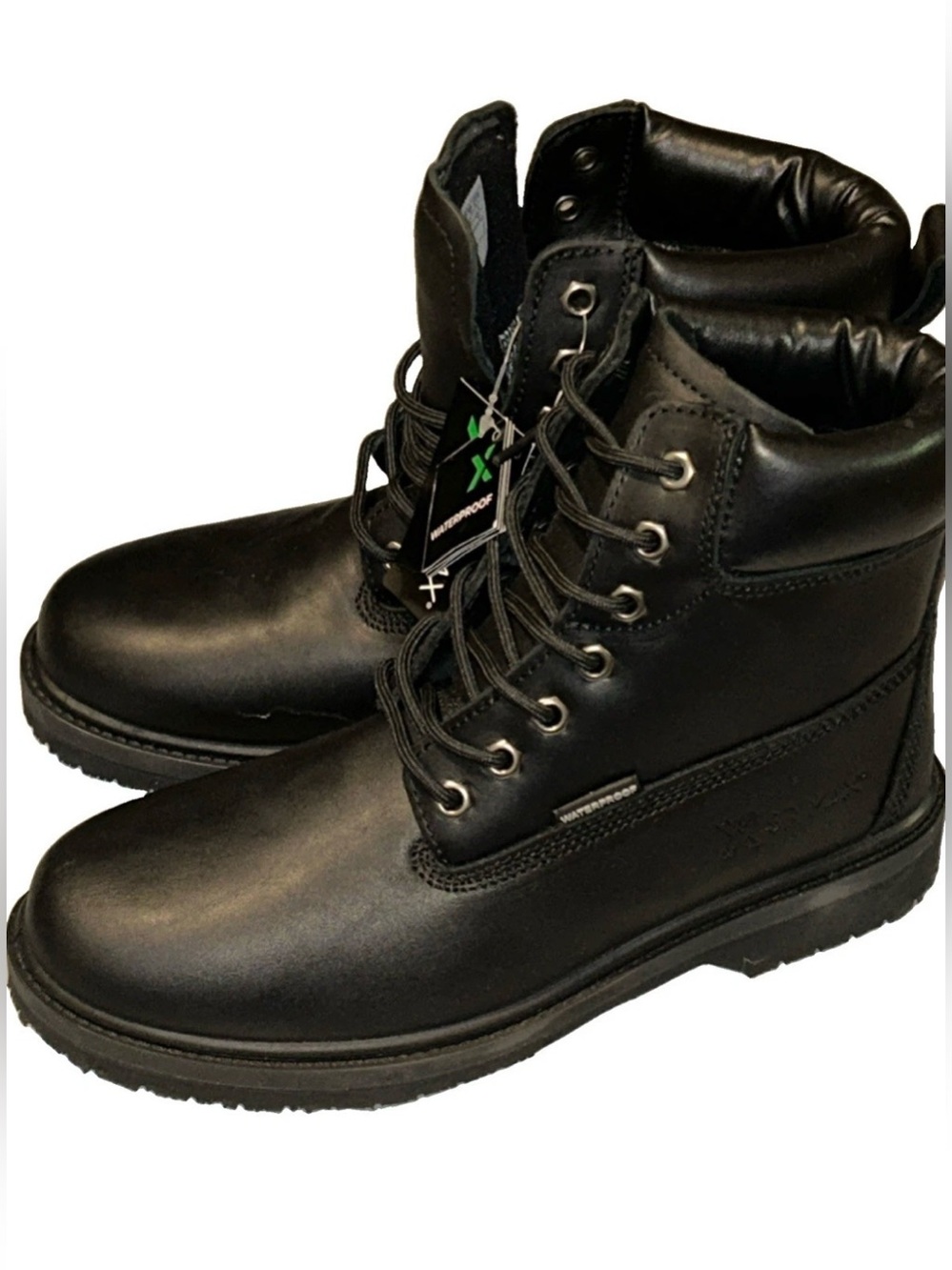 X SR Max Men's Black Waterproof insulated Work Boots non steel toe SR & EH 8.5